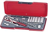 Teng Tools 35 Piece 1/4 Inch Drive 6 Point SAE