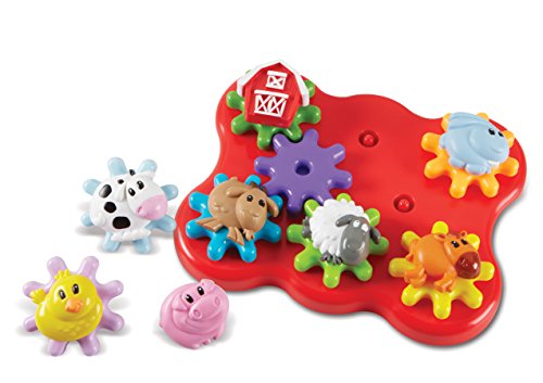 Learning Resources Build & Spin: Farm Friends, 17 Pieces