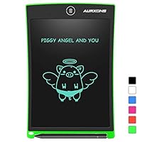 AURXONS LCD Writing Tablet Electronic Writing Drawing Doodle Board Erasable 8.5-Inch Handwriting Paper Drawing Tablet for Kids Adults at Home School Office Green