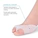 Bunion Corrector Relief Gel Toe Separator for Hammer Toe with Forefoot Pads Cushion, Silicone Toe Straightener Spacer Hallux Valgus for Men and Women, Easy Wear in Shoes (1 Pair with Pads)