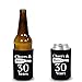 Shop4Ever Cheers & Beers To 30 Years Can Coolie ~ 30th Birthday Party 1990 Thirtieth Anniversary Beer Can Sleeve Coolers ~ (30 Yrs, Blk, 12 Pk)