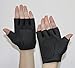 Flammi Women's Exercise Gloves Fitness Gym Workout Gloves Fundamental Training Gloves (Black-M)