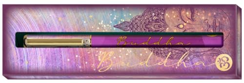 moses. Omm for you Buddha I Bolígrafo de tinta de metal, tinta negra intercambiable, en caja de regalo