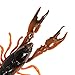 Tackle HD 8-Pack Hi-Def Craw Bass Lures, 3D Scanned from Live Crawfish, 3-Inch Soft Plastic Crawfish Lures for Bass Fishing, Rubber Fishing Lures for Freshwater, Brown & Orange