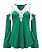 ZANZEA Ladies Off Shoulder Lace Crochet Hollow Long Sleeve Loose Blouse Tops (16, Green)