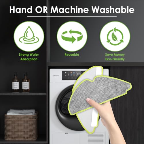 (5 Piezas) Almohadillas de fregona Repuesto para iRobot Roomba 115 Combo | Lavables, reutilizables, Materiales de microfibra, gran capacidad de absorción y limpieza