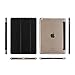 iPad 2017 Case 9.7 inch NEESI Premium Synthetic PU Case Slim Folding Stand Cover with Auto Wake/Sleep Transparent PC Back for iPad 9.7 2017 Black
