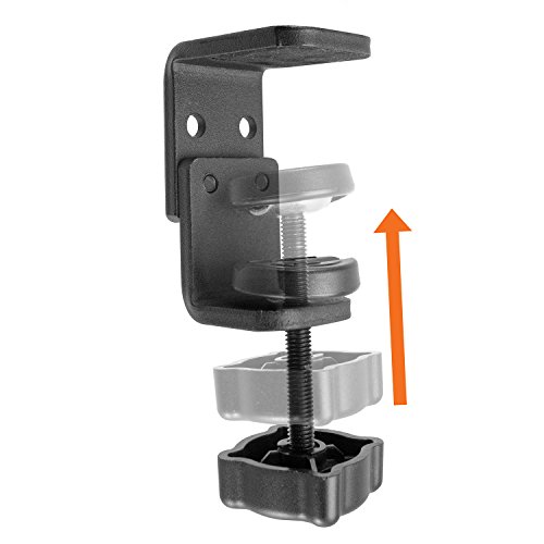 iBOLT TabDock Bizmount Clamp- Heavy Duty Dual-Ball C-Clamp Mount for All 7" - 10" Tablets (iPad, Samsung Galaxy Tab, etc.) for Desks, Tables, Wheelchairs, Carts: Great for Homes, Schools, Offices