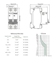 Chtaixi AC Miniature Circuit Breaker, 40 Amp