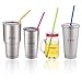 12 Pack Reusable Straws, Hiware 10.5