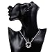 joyliveCY Women Charm Jewerly Pendant Rose Gold Plated Necklace Bicyclic Chain Necklace