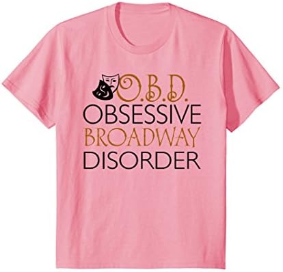 Kids OBD - Obsessive Broadway Disorder T-shirt 12 Pink
