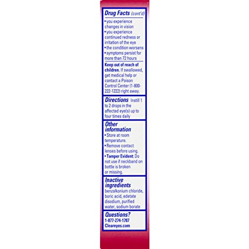 Clear Eyes | Maximum Redness Relief Eye Drops | 1 FL OZ | Pack of 3 - Thumbnail 7
