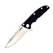 KUBEY KU099 Tactical Folding Pocket Knife G10 Handle Stainless Steel Blade Bearing Flipper Hunting Camping Outdoor Folding Knife with Clip, 3-2/3-Inch Blade