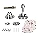 WHLIHUSU Magnetic Door Stops, Magnetic Door Stopper, NO Need to Drill, Premium Stainless Steel Door Catch Holder Tools with 3M Double Tapes for Home or Office, Silver