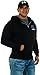 JH DESIGN GROUP Men's Mopar Logo Hoodie Full Zip Up Black Hooded Sweatshirt (Large, AP22-black)