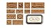 Cavallini Rubber Stamps Par Avion, Assorted with Ink Pad