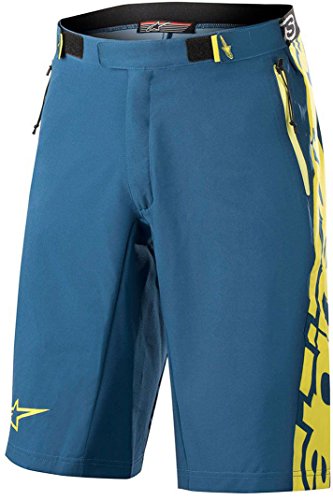 Alpinestars Mesa Shorts Poseidon Blue/Acid Yellow, Größe (28)