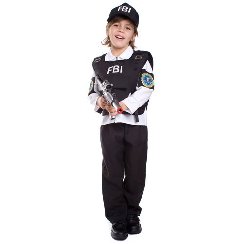 FBI Agent Child Costume Affordable price