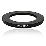 Kiwifotos SD 67-46mm Step-Down Metal Adapter Ring / 67mm Lens to 46 mm UV CPL Accessory