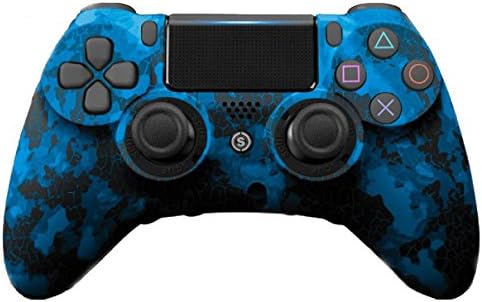 Amazon スカフ インパクト Scuf Impact 迷彩 青 ブルー Ps4 Pc 対応 コントローラー 背面パドル Emr付 トリガーシステム機能付 ミリタリーグレードグリップ オリジナルemr紛失保証付 コントローラー ハンドル ジョイスティック