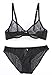 Women See Through Mesh Bra and Panty Set Unlined Sexy Soft Everyday Bra