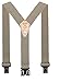 Perry Suspenders Mens Elastic Ruf-N-Tuf Hook End Suspenders, Regular, Tan