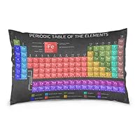 KGuanJi Periodic Table of Elements 16x24 inch Pillow Case Pillowslip Cushion Cover Pillowcases Protectors Slip Bed