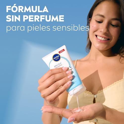 NIVEA SUN After Sun Sensitive Gel-Cream (1 x 175 ml), creme calmante com aloe vera, creme hidratante para pele sensível e com alergia ao sol