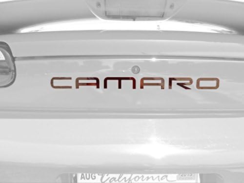 GM Licensed, Camaro Rear Bumper Lettering Stainless Steel (Black Mirror Stainless (Onyx))