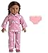 sweet dolly Doll Clothes Pink Sleepwear Pajamas Fits 18 Inches American Girl Dolls(Top Pants Underwear)