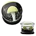BodyJ4You Glow in the Dark Glass Saddle Plugs Kit Mushroom Set 2G-16mm (2 Pieces)