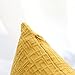Kevin Textile Decor Velvet Throw Pillow Covers, Striped Decorative Pillow Case Handmade Cushion Cover for Couch, 18x18 inches,2 Pieces,Primrose Yellow