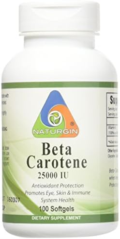 Beta Caronete - 25000 IU -100 softgels