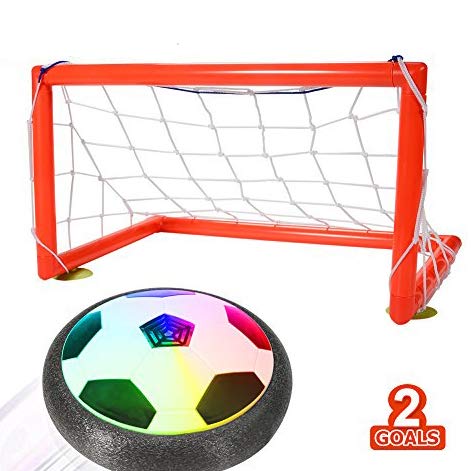 ThinkMax Kids Toys Hover Soccer Ball Set with 2 Gates and LED Light Indoor Outdoor Soccer Toy Game for Boys/Girls Age of 2,3,4,5,6,7,8-18 Years Old - Thumbnail 7