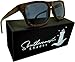 Real Bamboo Wood Sunglasses -100% Polarized Lenses- Wooden Frame for Men & Women (Brown Bamboo - Black Lenses)