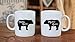 Mama Bear, Papa Bear Couples Mug - Funny Couple Mug - (2) 11OZ Coffee Mug - Funny Mug Set - Mugs For boyfriend and Girlfriend and Husband and wife - By AW Fashions