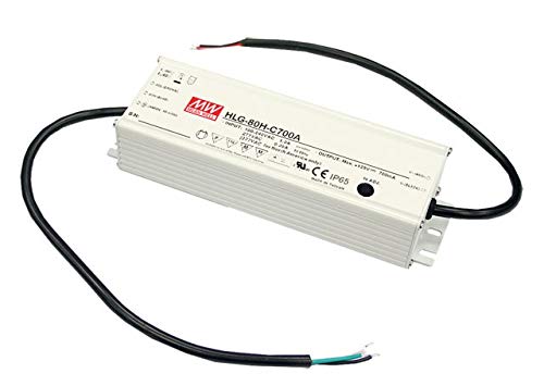 MEAN WELL HLG-80H-24B 80 W Single Output 3.4 A 24 Vdc Output Max IP67 Switching Power Supply - 1 item(s)