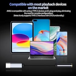 KZ AM01 USB C to 3.5mm Audio Adapter, 32bit/384kHz