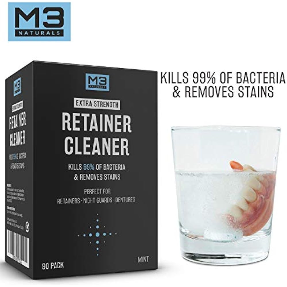 Retainer And Denture Cleaner Tablets Anti Bacterial Removes Stains Bad