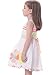 Bonny Billy Girl's Child Garden Woven Tight Waist Dress with Embroidery