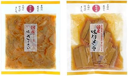 Amazon 国産野菜 無添加 マルアイ食品 和の膳2種セット 国産 味ざーさい 国産 味付メンマ 各1袋 ノーブランド品 メンマ ザーサイ 通販