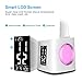 LED Desk Lamp with USB Charging Port, Night Atmosphere Lamp, Alarm Clock, Pen Holder, Calendar, 3-Level Dimmer Eye-Caring Table Lamp for Study/Read/Office