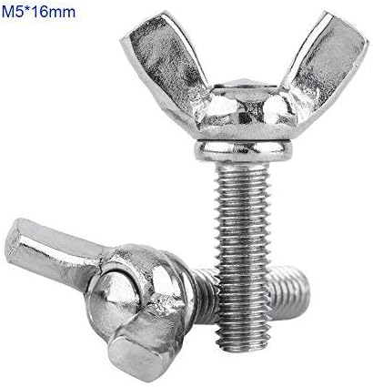 5Pcs M5 304 Stainless Steel Butterfly Wing Screw Bolt Wing Nut Fastener For Machine Equipment Bracket (8) - Image 3