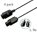 eLUUGIE 4 Packs 6ft Long Replacement Extension Cable for Nintendo 64 N64 Controller Extension Cord N64 Extension Pack Nintendo 64 Extension Cable primary