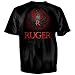 Ruger & Co. Grid Cut-Out Red Logo Men's T-Shirt (XX-Large)