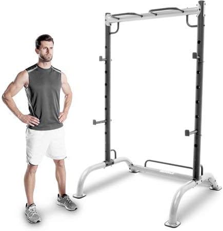 Kinelo Multi-Function Adjustable Power Rack Exercise Squat Stand with Push-Up Station