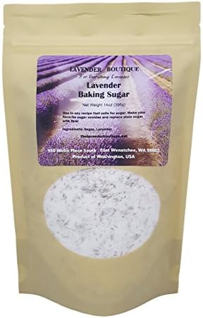 Baking Sugar With Lavender, From The Lavender Boutique, 14 oz.
