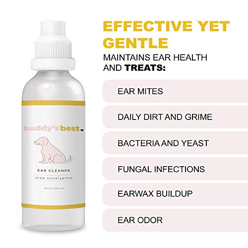 Buddy's Best, Dog Ear Cleaner Solution Pet and Puppy Ear Wax Remover
