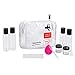 TSA Approved Clear Travel Toiletry Bag-Quart Sized with Zipper-Airport Airline Compliant Bag/Bottles-Men's/Women's 3-1-1 Kit (Makeup Dobber)
